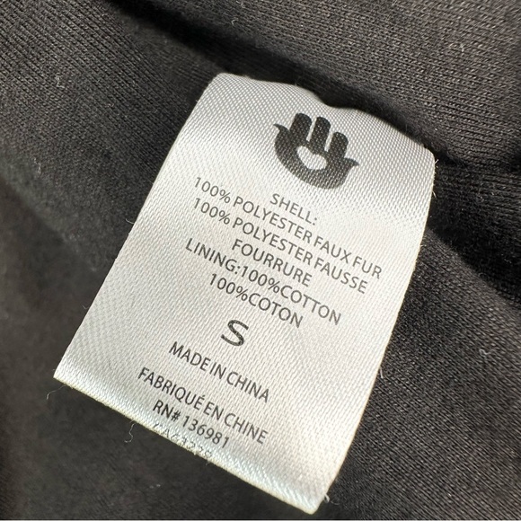 Spiritual Gangster Everything SG Furry Bomber Jacket, Vintage Black Loved - Picture 14 of 15